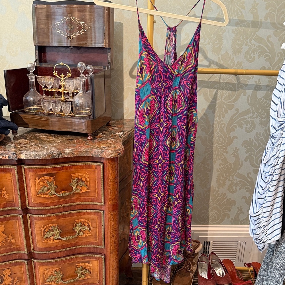 Astr Colorful Patterned Maxi Dress